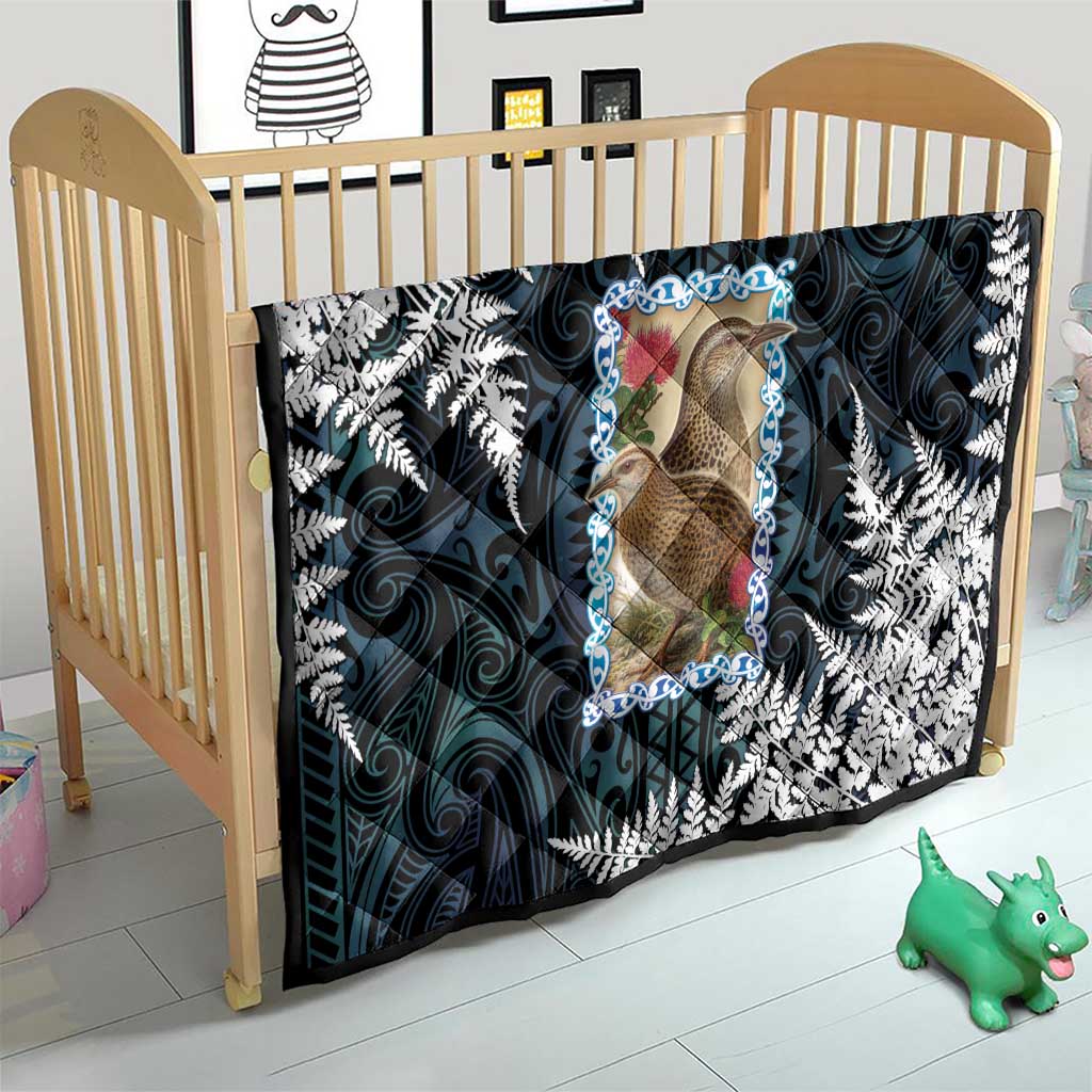 New Zealand Weka Quilt Maori Hen Koru Pattern - Polynesian Pride
