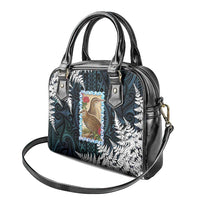 New Zealand Weka Shoulder Handbag Maori Hen Koru Pattern - Polynesian Pride