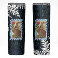 New Zealand Weka Skinny Tumbler Maori Hen Koru Pattern - Polynesian Pride