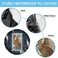 New Zealand Weka Spare Tire Cover Maori Hen Koru Pattern - Polynesian Pride