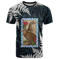 New Zealand Weka T Shirt Maori Hen Koru Pattern - Polynesian Pride