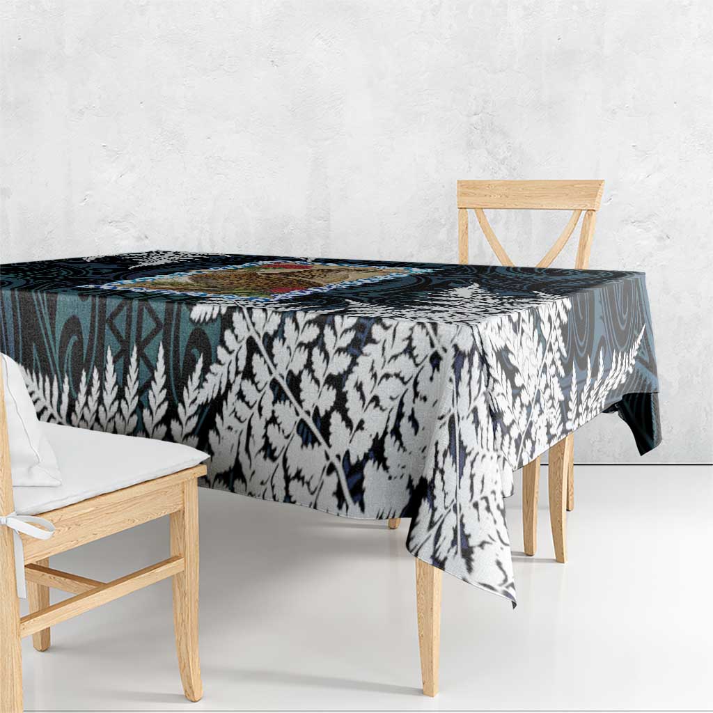 New Zealand Weka Tablecloth Maori Hen Koru Pattern - Polynesian Pride