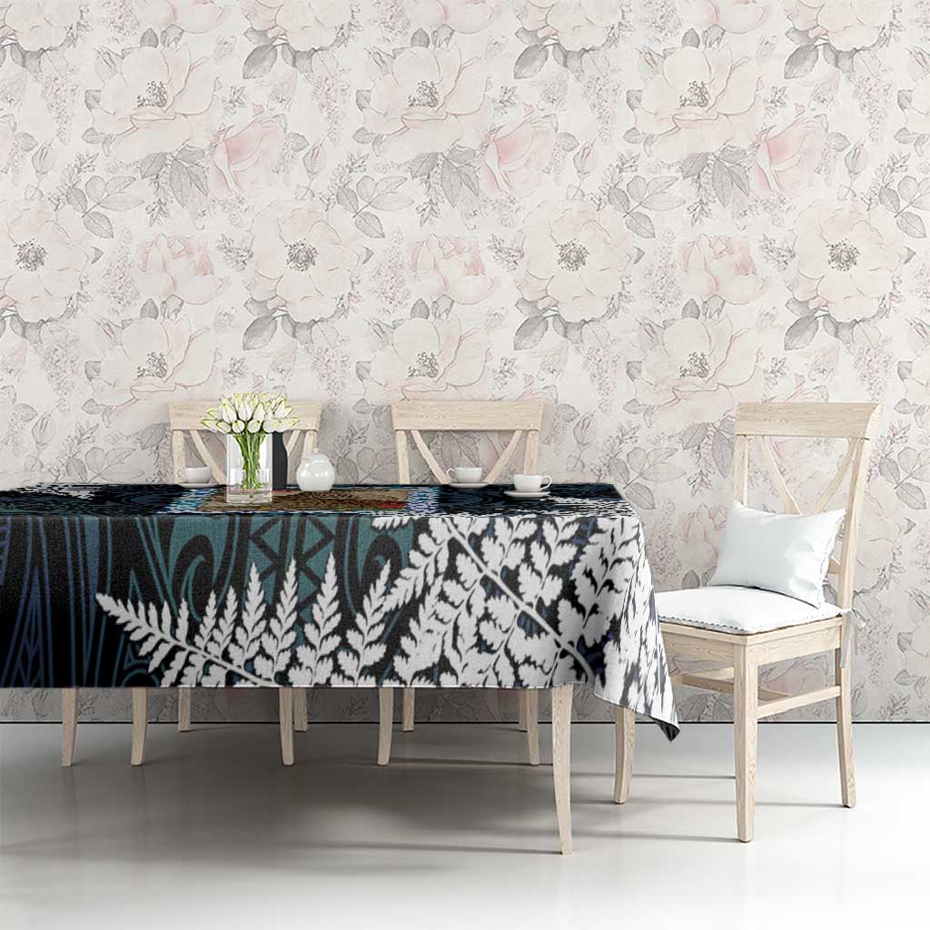 New Zealand Weka Tablecloth Maori Hen Koru Pattern - Polynesian Pride