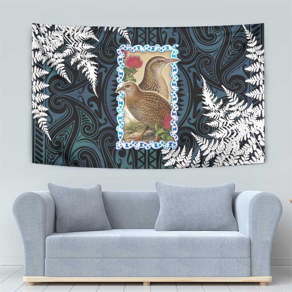 New Zealand Weka Tapestry Maori Hen Koru Pattern LT05 - Polynesian Pride