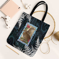 New Zealand Weka Tote Bag Maori Hen Koru Pattern - Polynesian Pride