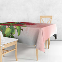 New Zealand Fantail Tablecloth Maori Koru With Pohutukawa Flowers - Polynesian Pride