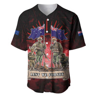 Australia And New Zealand ANZAC Day Baseball Jersey Soldiers Lest We Forget