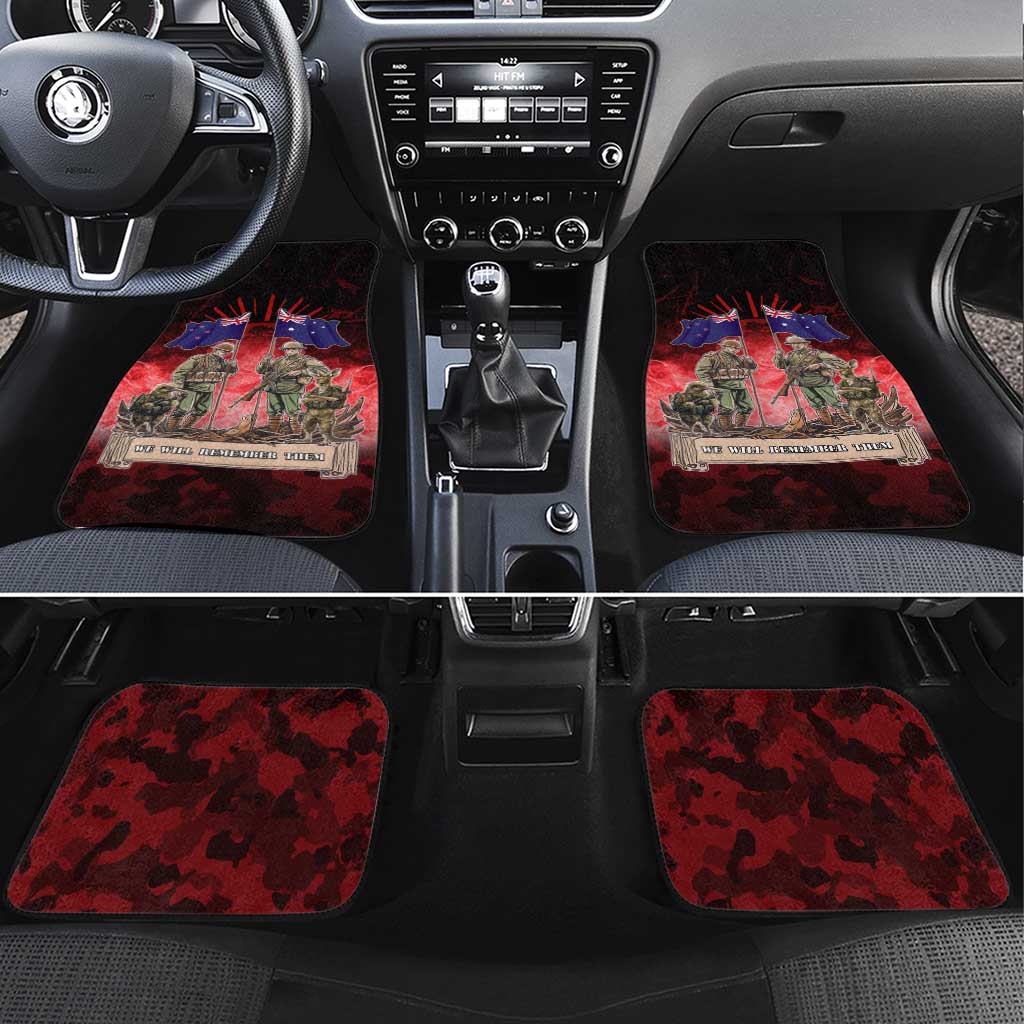 Australia And New Zealand ANZAC Day Car Mats Soldiers Lest We Forget