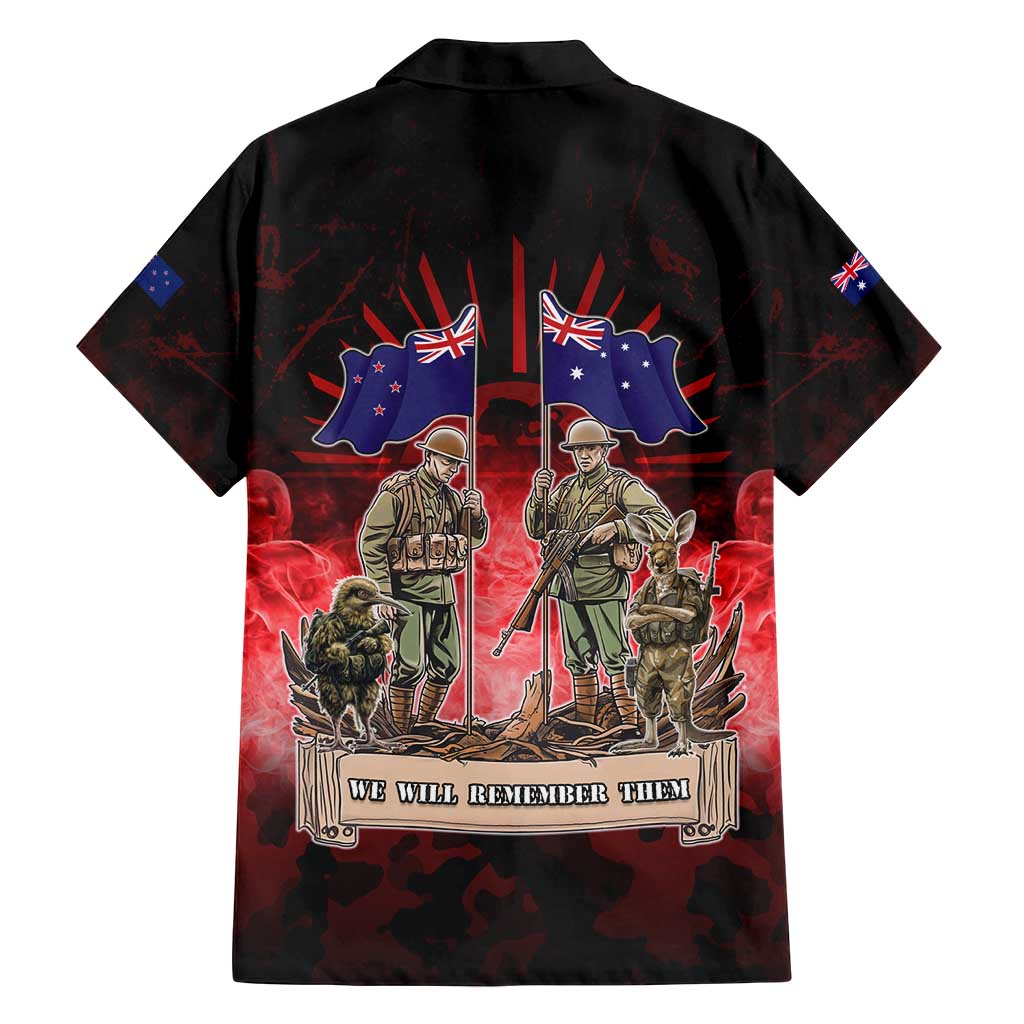 Australia And New Zealand ANZAC Day Family Matching Puletasi and Hawaiian Shirt Soldiers Lest We Forget
