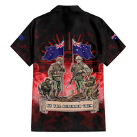 Australia And New Zealand ANZAC Day Family Matching Puletasi and Hawaiian Shirt Soldiers Lest We Forget