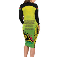 Vanuatu 45th Independence Family Matching Long Sleeve Bodycon Dress and Hawaiian Shirt Special Style - Polynesian Pride