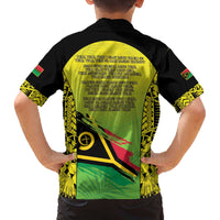 Vanuatu 45th Independence Family Matching Off The Shoulder Long Sleeve Dress and Hawaiian Shirt Special Style - Polynesian Pride