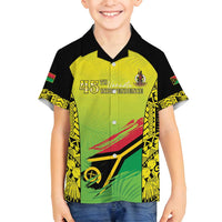 Vanuatu 45th Independence Family Matching Puletasi and Hawaiian Shirt Special Style - Polynesian Pride