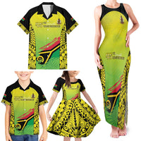 Vanuatu 45th Independence Family Matching Tank Maxi Dress and Hawaiian Shirt Special Style - Polynesian Pride