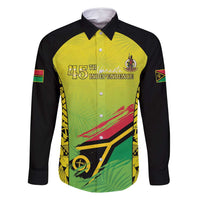 Vanuatu 45th Independence Family Matching Tank Maxi Dress and Hawaiian Shirt Special Style - Polynesian Pride