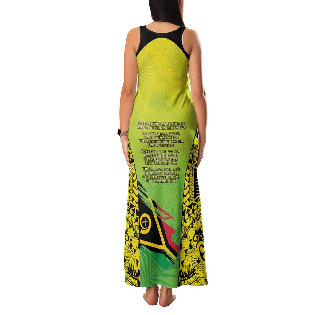 Vanuatu 45th Independence Family Matching Tank Maxi Dress and Hawaiian Shirt Special Style - Polynesian Pride