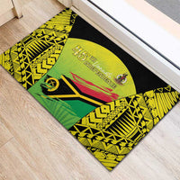 Vanuatu 45th Independence Rubber Doormat Special Style - Polynesian Pride