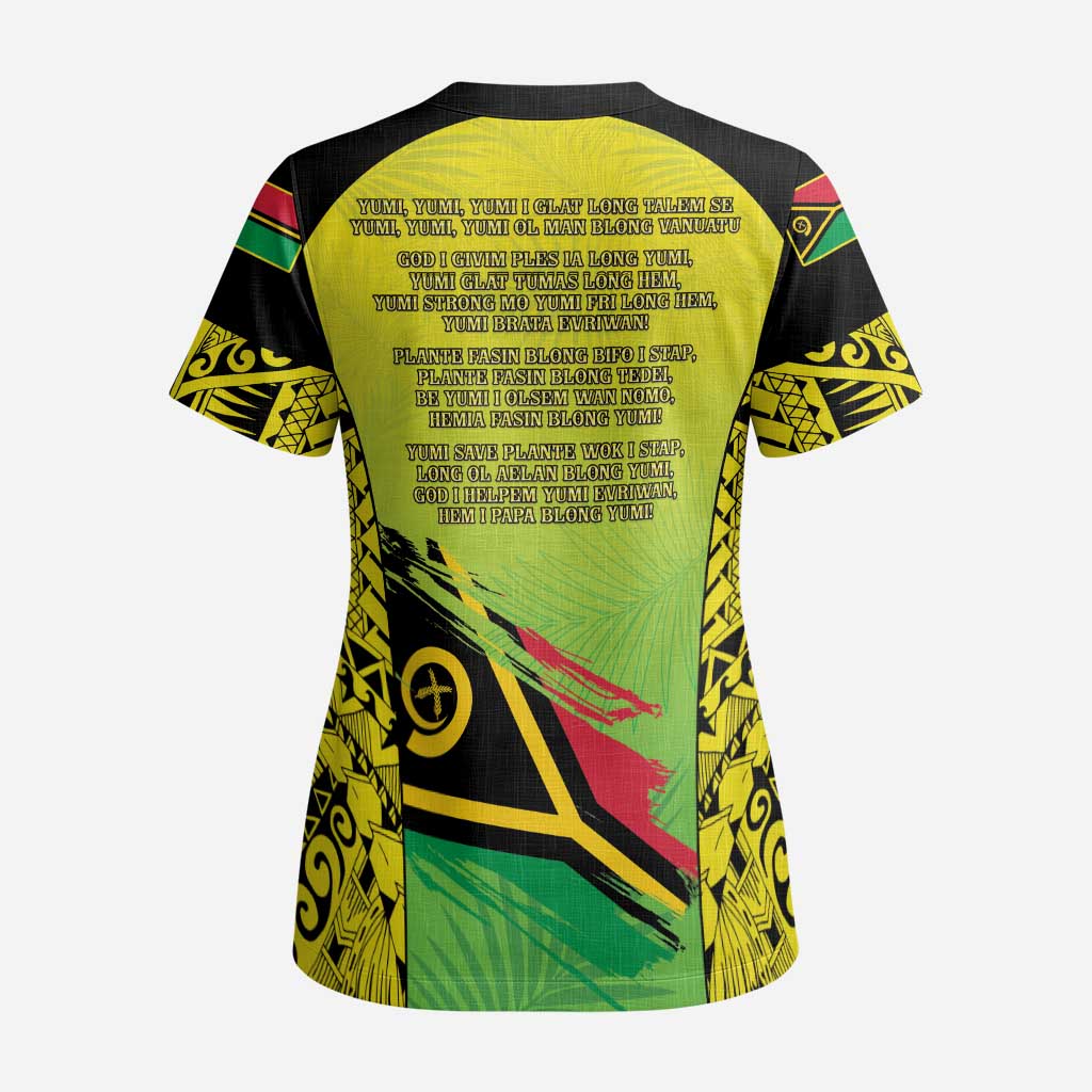 Vanuatu 45th Independence Scrub Top Special Style - Polynesian Pride