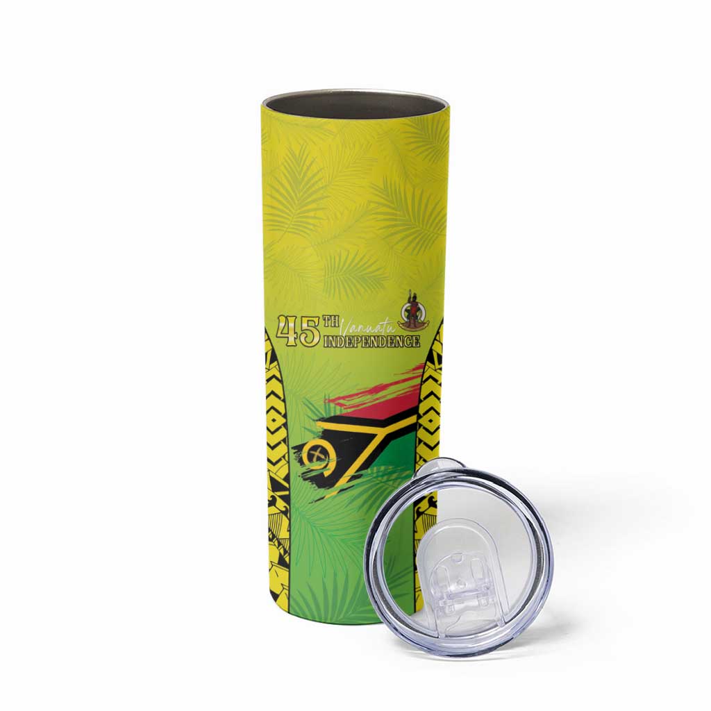 Vanuatu 45th Independence Skinny Tumbler Special Style - Polynesian Pride
