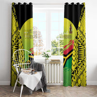Vanuatu 45th Independence Window Curtain Special Style - Polynesian Pride