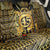 Vanuatu 45th Anniversary Of Independence Back Car Seat Cover Gold Style - Polynesian Pride