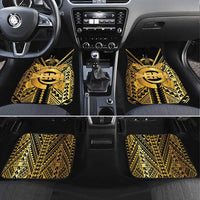 Vanuatu 45th Anniversary Of Independence Car Mats Gold Style - Polynesian Pride