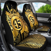 Vanuatu 45th Anniversary Of Independence Car Seat Cover Gold Style - Polynesian Pride