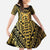 Vanuatu 45th Anniversary Of Independence Family Matching Puletasi and Hawaiian Shirt Gold Style - Polynesian Pride