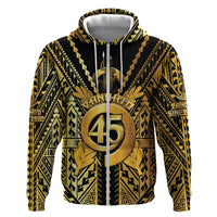 Vanuatu 45th Anniversary Of Independence Hoodie Gold Style - Polynesian Pride