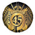 Vanuatu 45th Anniversary Of Independence Spare Tire Cover Gold Style - Polynesian Pride
