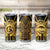 Vanuatu 45th Anniversary Of Independence Tumbler Cup Gold Style - Polynesian Pride