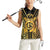 Vanuatu 45th Anniversary Of Independence Women Sleeveless Polo Shirt Gold Style - Polynesian Pride