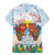 Hawaii And Japan Okinawa Family Matching Summer Maxi Dress and Hawaiian Shirt Aloha Gozaimasu Tiki With Shisa