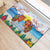 Hawaii And Japan Okinawa Rubber Doormat Aloha Gozaimasu Tiki With Shisa