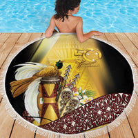 Papua New Guinea Beach Blanket 50 Years Of Independence - Polynesian Pride