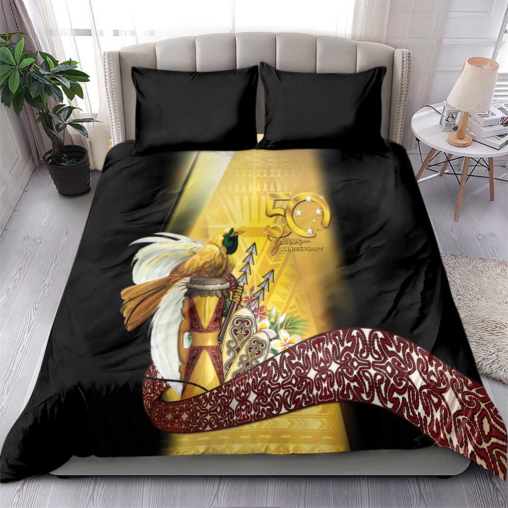 Papua New Guinea Bedding Set 50 Years Of Independence - Polynesian Pride