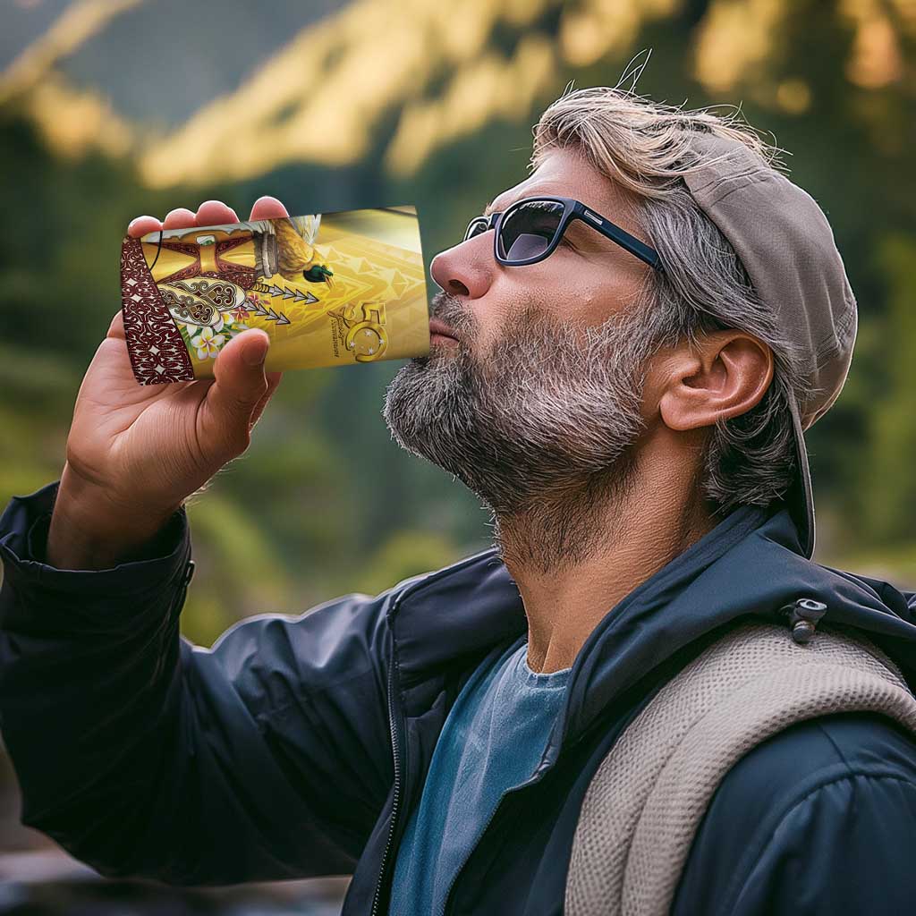 Papua New Guinea 4 in 1 Can Cooler Tumbler 50 Years Of Independence - Polynesian Pride