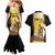 Papua New Guinea Couples Matching Mermaid Dress and Hawaiian Shirt 50 Years Of Independence - Polynesian Pride