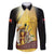 Papua New Guinea Family Matching Off The Shoulder Long Sleeve Dress and Hawaiian Shirt 50 Years Of Independence - Polynesian Pride