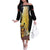 Papua New Guinea Family Matching Off The Shoulder Long Sleeve Dress and Hawaiian Shirt 50 Years Of Independence - Polynesian Pride