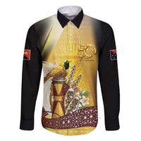 Papua New Guinea Family Matching Off Shoulder Maxi Dress and Hawaiian Shirt 50 Years Of Independence - Polynesian Pride