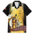 Papua New Guinea Family Matching Off Shoulder Short Dress and Hawaiian Shirt 50 Years Of Independence - Polynesian Pride