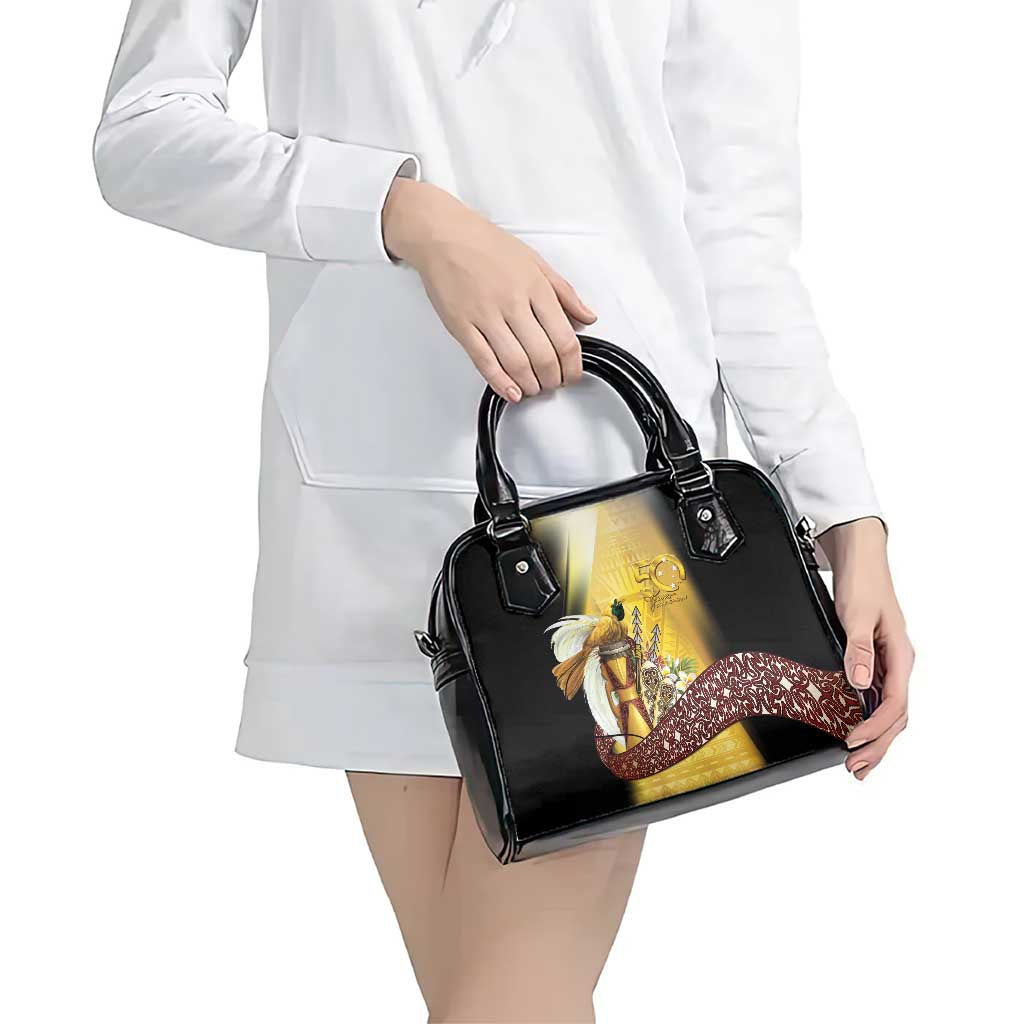 Papua New Guinea Shoulder Handbag 50 Years Of Independence - Polynesian Pride