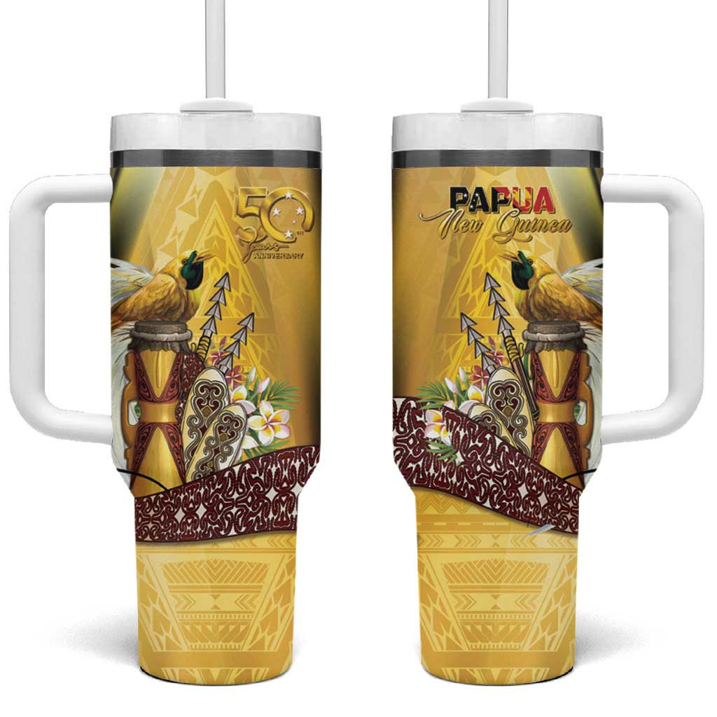 Papua New Guinea Tumbler With Handle 50 Years Of Independence - Polynesian Pride