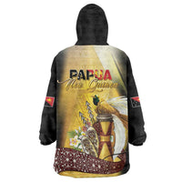 Papua New Guinea Wearable Blanket Hoodie 50 Years Of Independence - Polynesian Pride