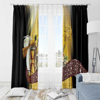 Papua New Guinea Window Curtain 50 Years Of Independence - Polynesian Pride