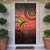 Papua New Guinea Door Cover Birds Of Paradise With Aboriginal Pattern - Polynesian Pride