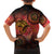 Papua New Guinea Family Matching Off The Shoulder Long Sleeve Dress and Hawaiian Shirt Birds Of Paradise With Aboriginal Pattern - Polynesian Pride
