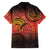 Papua New Guinea Family Matching Summer Maxi Dress and Hawaiian Shirt Birds Of Paradise With Aboriginal Pattern - Polynesian Pride