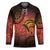 Papua New Guinea Hockey Jersey Birds Of Paradise With Aboriginal Pattern - Polynesian Pride